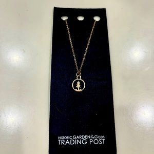 Historic garden of the gods trading post gold necklace